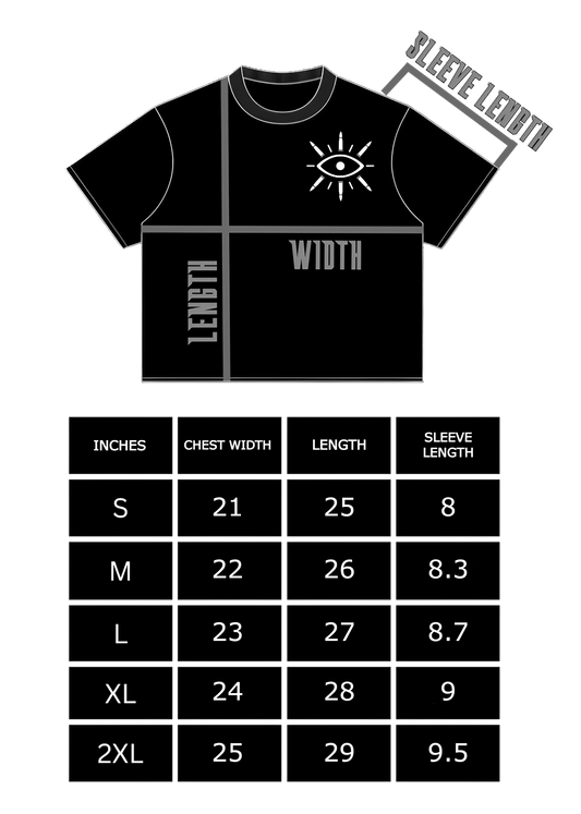 NO RISK BLACK CROPPED TEE