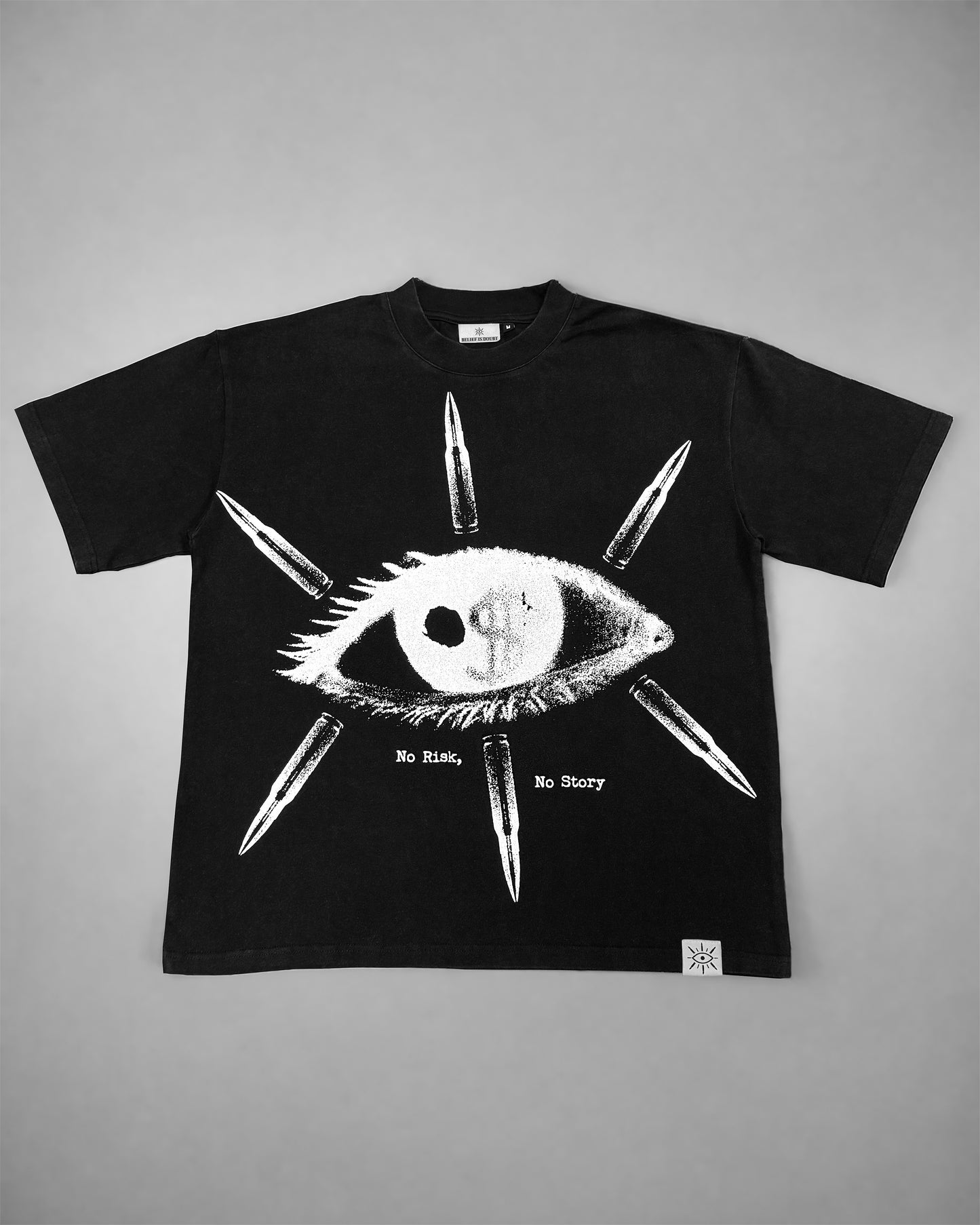 NO RISK NO STORY T-SHIRT – SCHWARZ