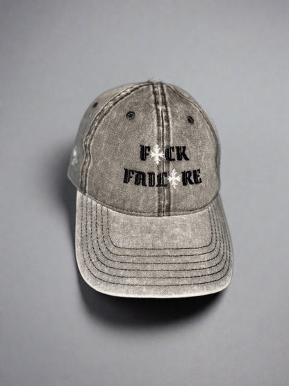 F*CK FAILURE MÜTZE - GRAU GEWASCHEN